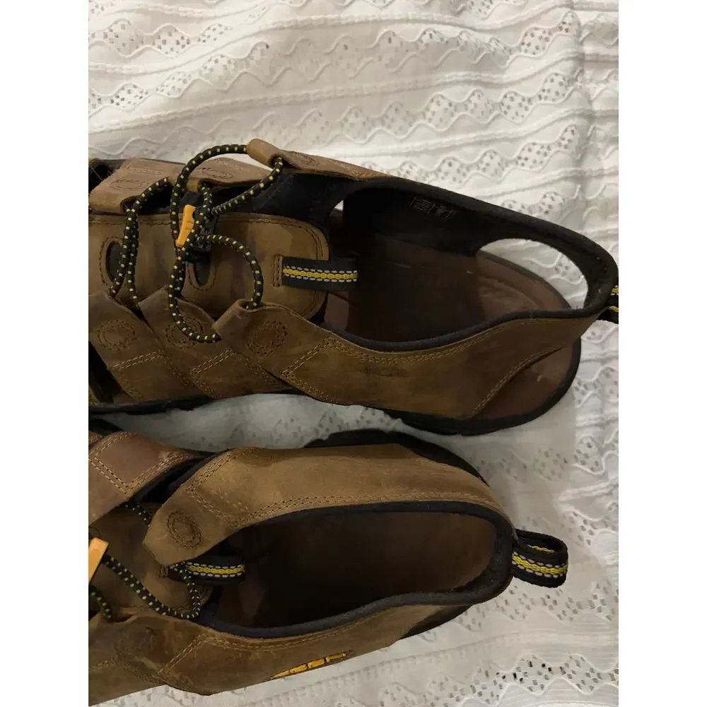 KEEN Men's Newport Brown Leather Waterproof Hiking Sandals Size 15 US EU 48